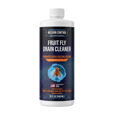 Fruit Fly Drain Cleaner bottle