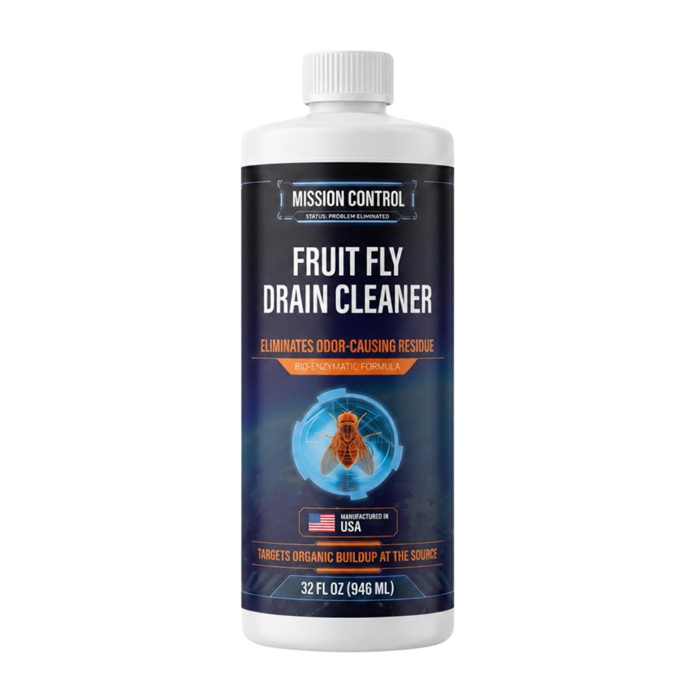 Fruit Fly Drain Cleaner bottle