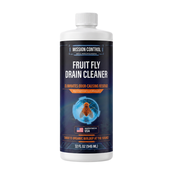 Fruit Fly Drain Cleaner bottle