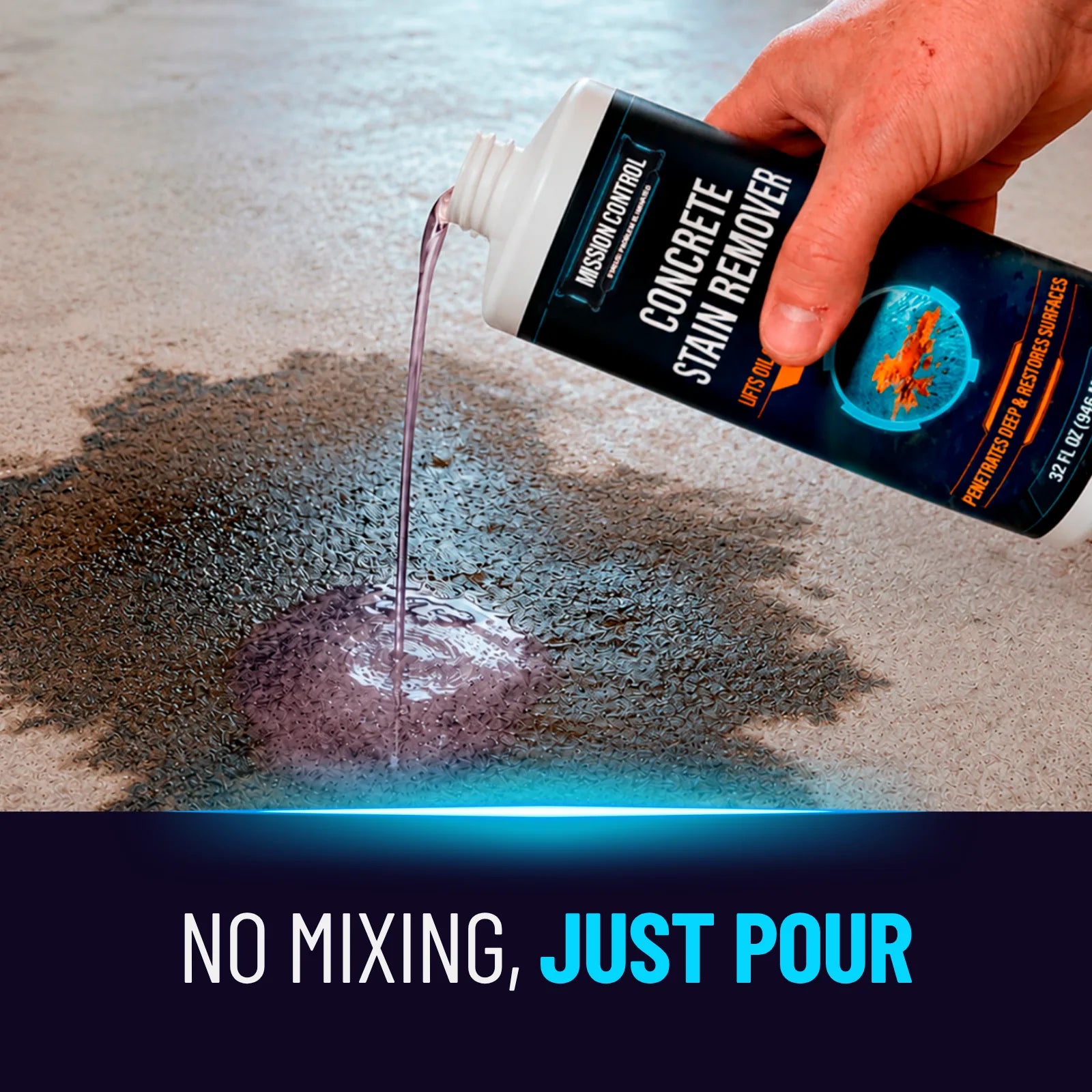 Concrete Stain Remover working on patio pavers