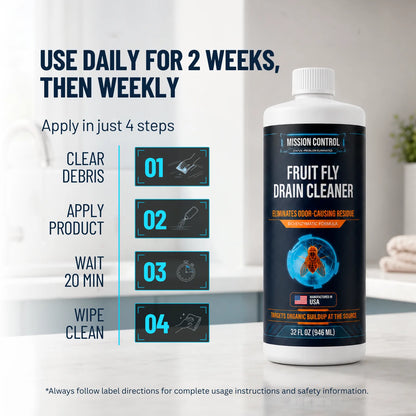 Fruit Fly Drain Cleaner routine drain maintenance schedule