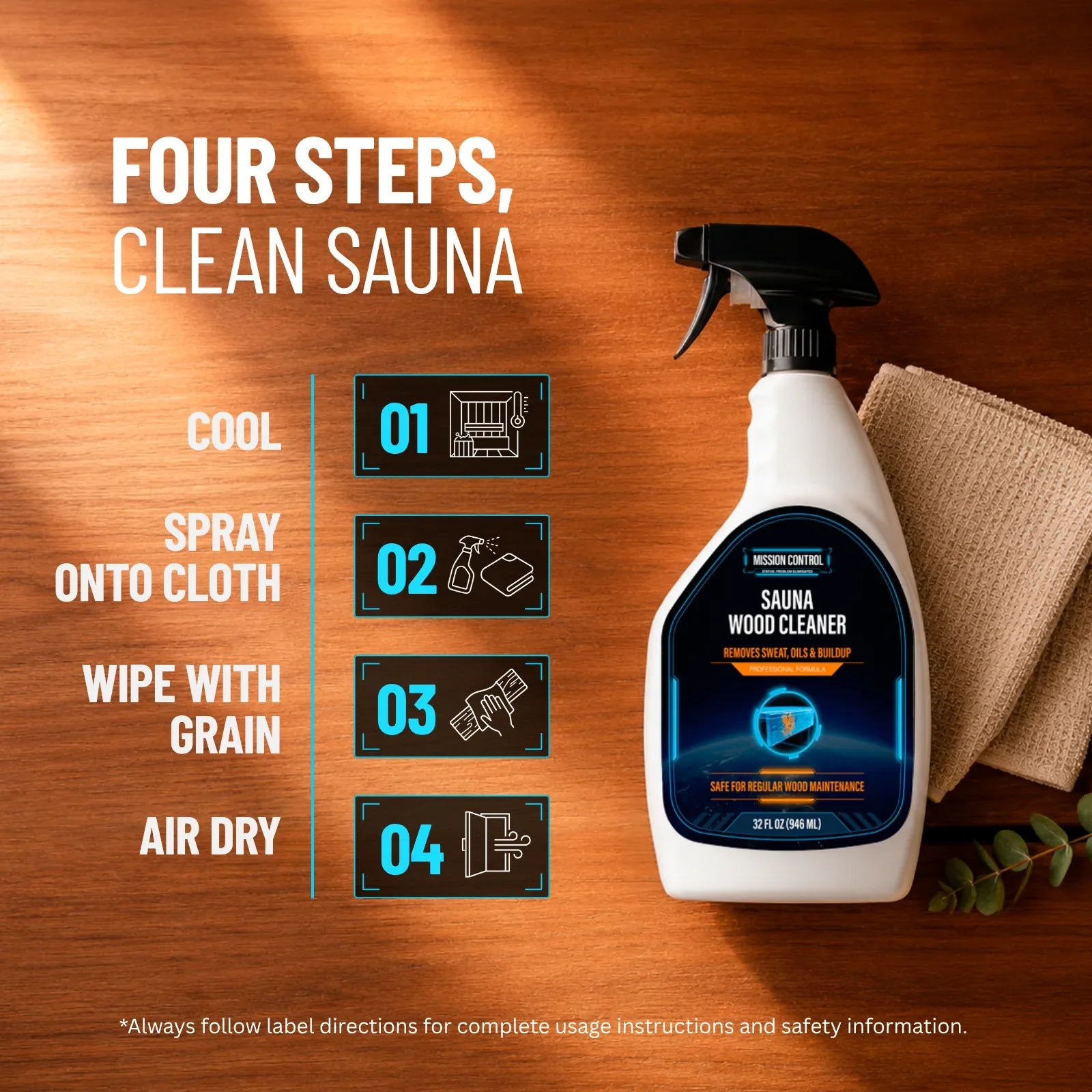 Sauna Wood Cleaner routine weekly maintenance schedule